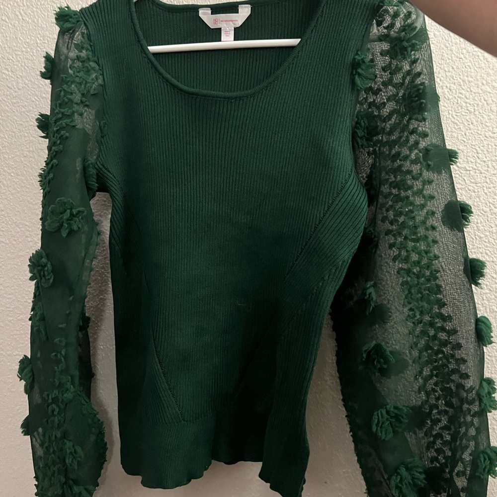 Green blouse